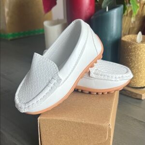 White Kids Loafers 6/7